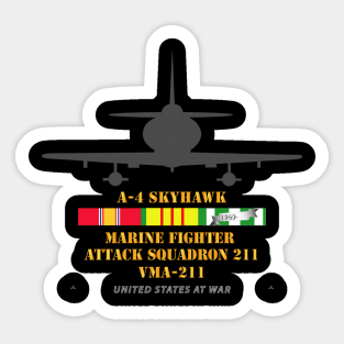 A-4 Skyhawk - VMA 211 w VN SVC Sticker